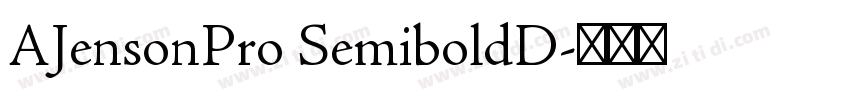 AJensonPro SemiboldD字体转换